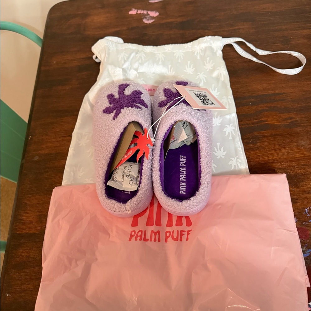 Palm Puff Kids Slippers - Lavender